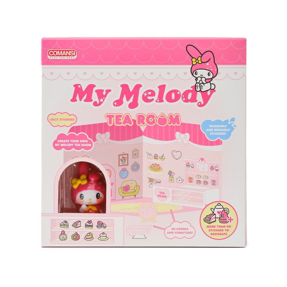 Comansi Hello Kitty and Friends Mini figurka Sticker House My Melody Tea Room