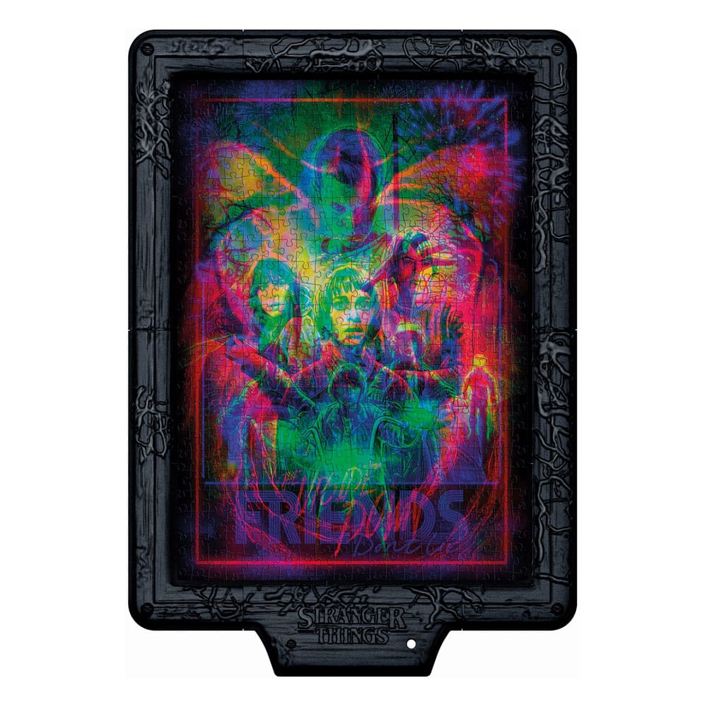 Clementoni Stranger Things Metamorphic Art Collection Jigsaw Puzzle with Light-Up Effect The Upside (520 dílků)