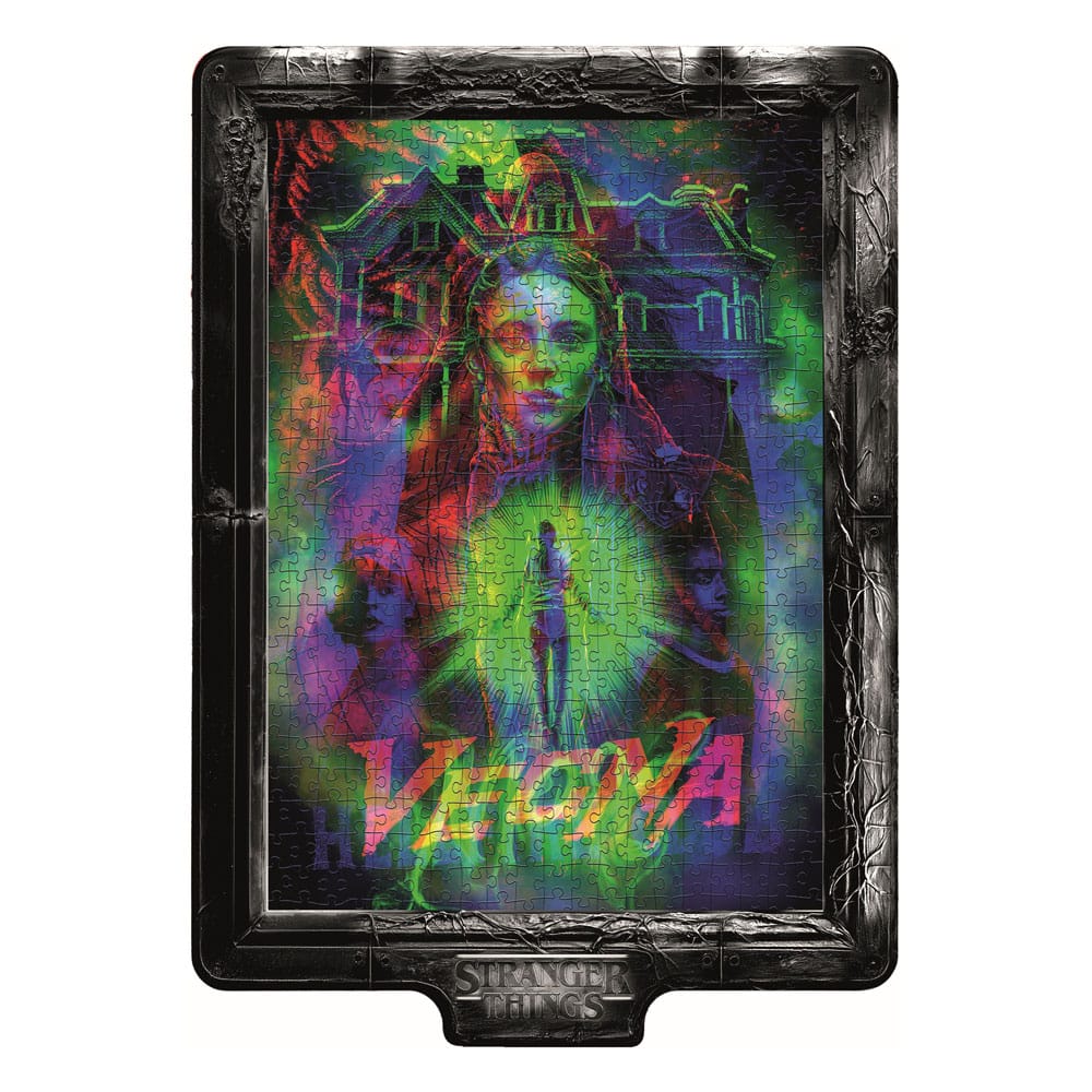 Clementoni Stranger Things Metamorphic Art Collection Jigsaw Puzzle with Light-Up Effect Vecna (520 dílků)