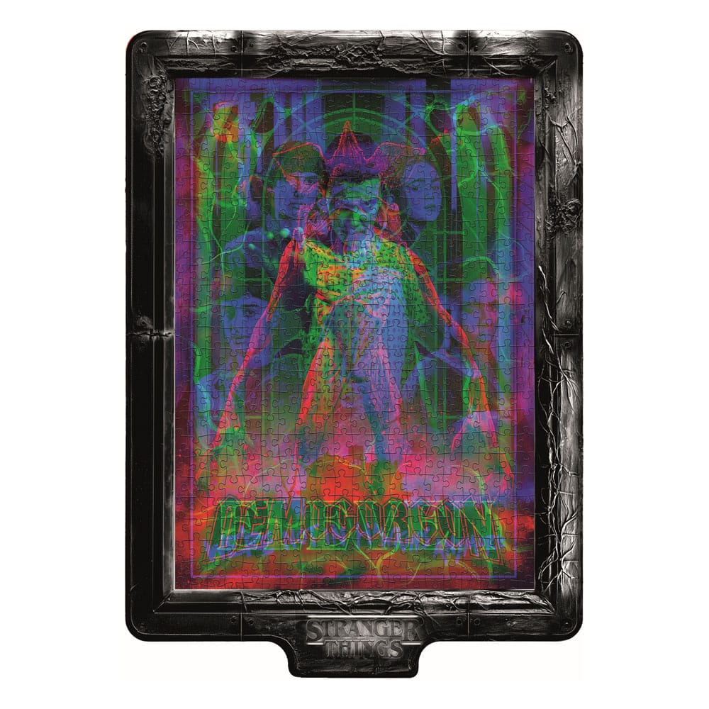 Clementoni Stranger Things Metamorphic Art Collection Jigsaw Puzzle with Light-Up Effect Demogorgon (520 dílků)