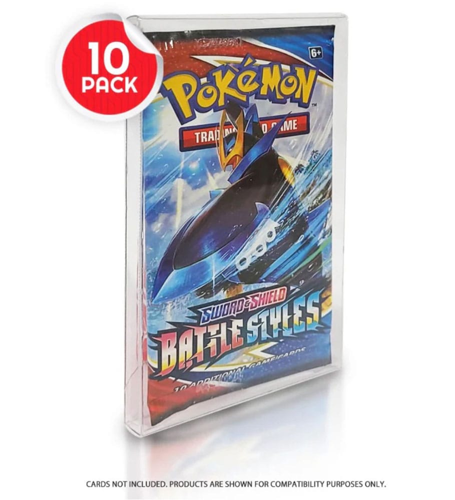 Evoretro PET Protectors 10-Pack for Booster, Magic, Yu-Gi-Oh Cards