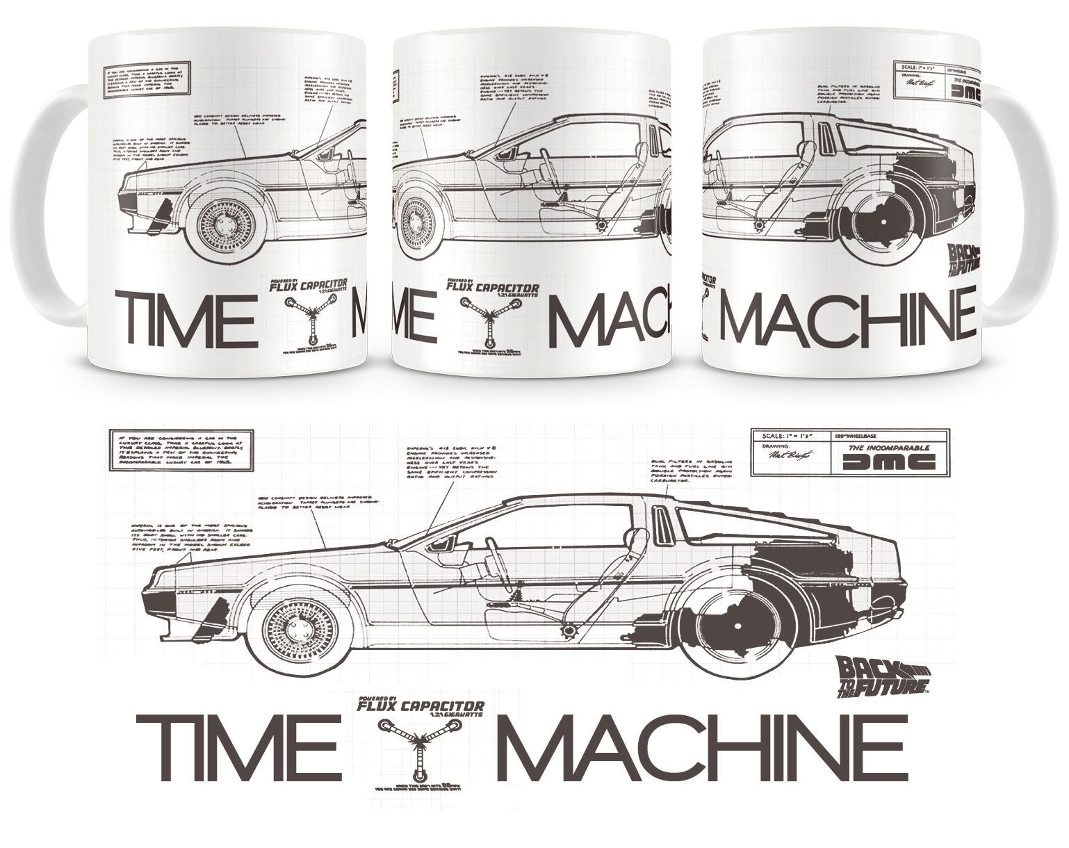 SD Toys Back to the Future hrnek Time Machine