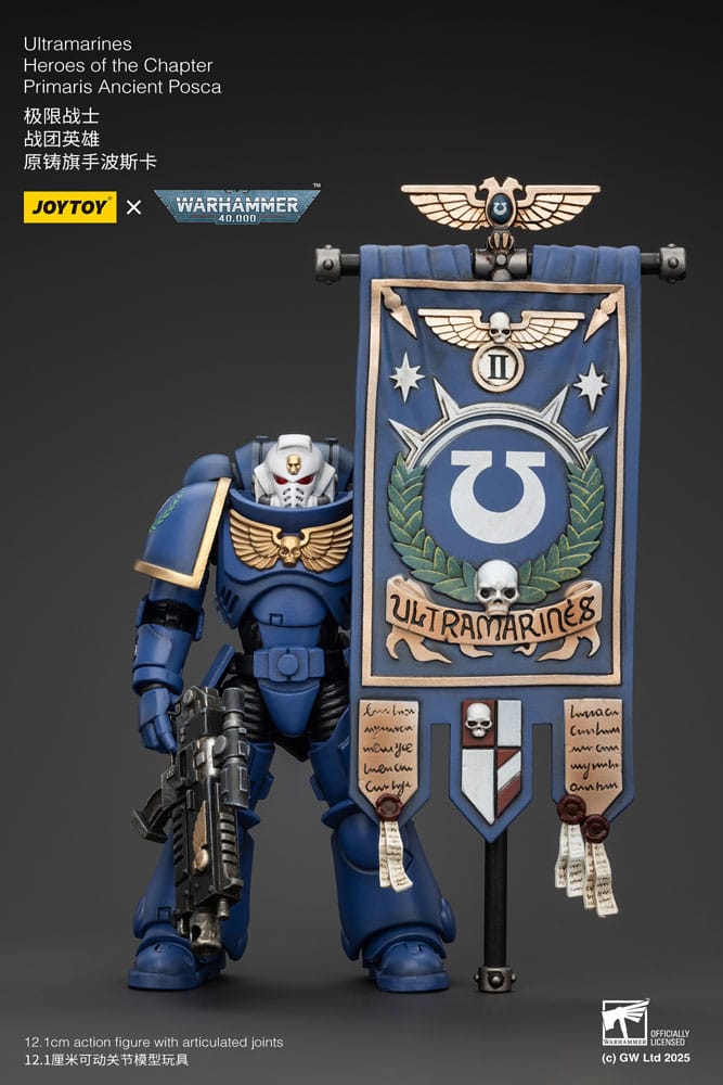 Joy Toy (CN) Warhammer 40k Action Figure 1/18 Ultramarines Heroes of the Chapter Primaris Ancient Posca 20 cm