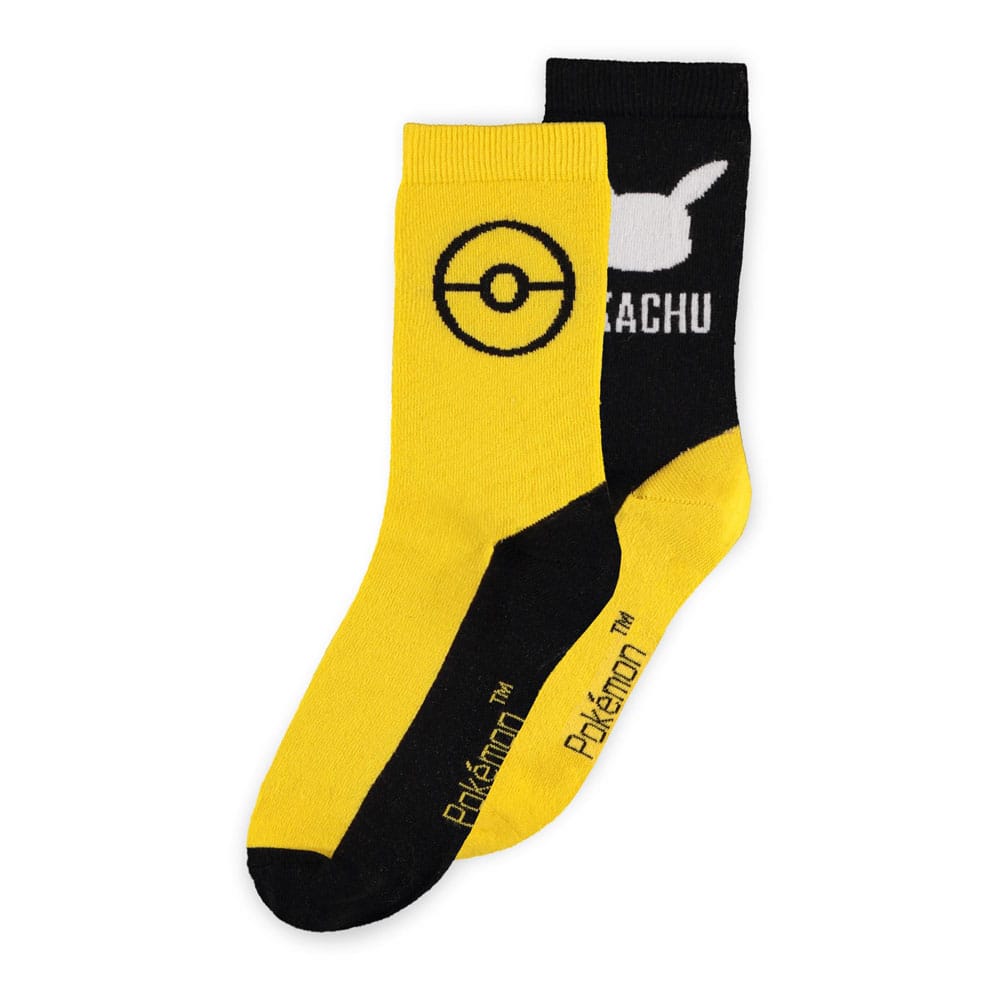 Difuzed Pokémon Socks 2-Pack Pikachu 43-46