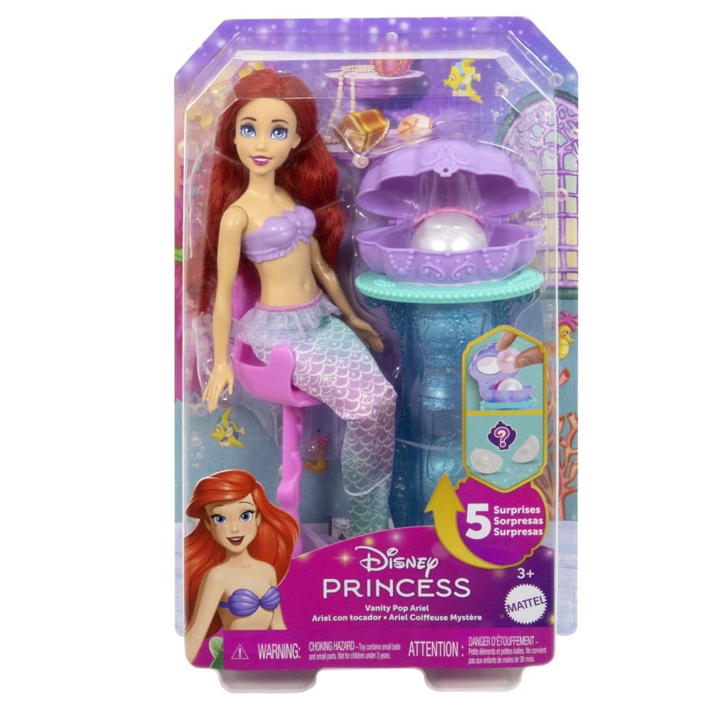 Mattel Disney princess panenka Ariela toaletní stolek