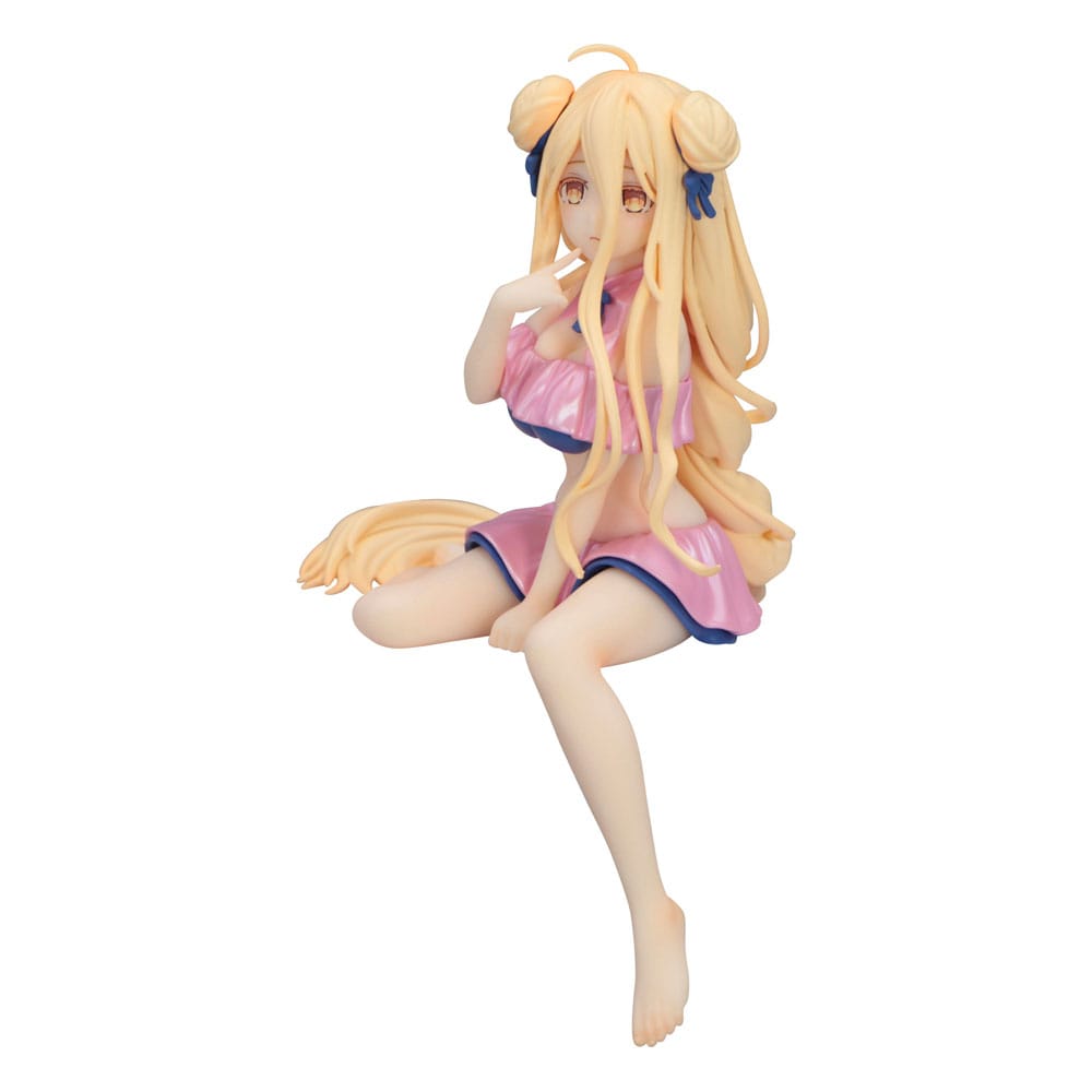 Furyu Date A Live V Noodle Stopper PVC soška Mukuro Hoshimiya Swimsuit Pastel Pink Color Ver. 13 cm