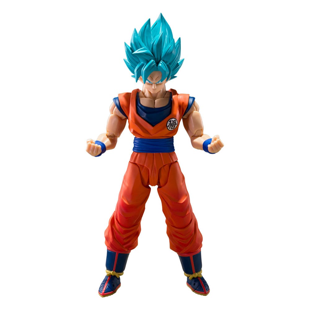 Bandai Tamashii Nations Dragon Ball Super S.H.Figuarts akční figurka Super Saiyan God Super Son Guko (Blue power transcending Limits) 15 cm