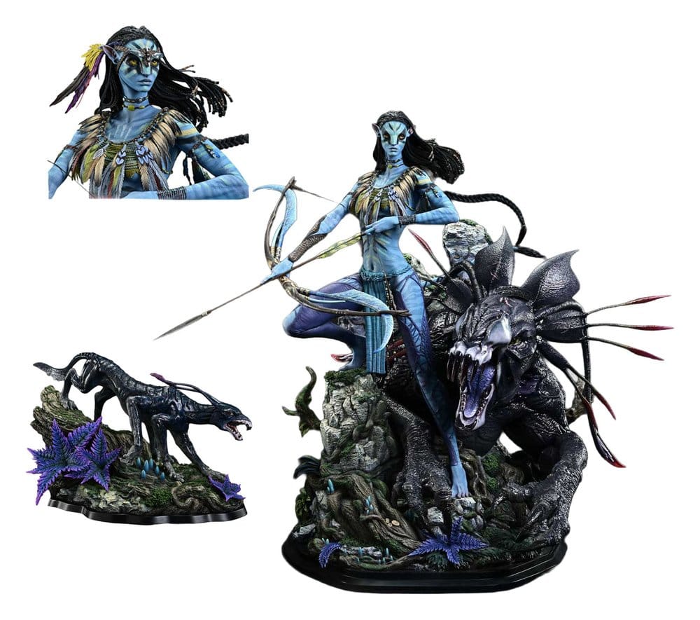 Prime 1 Studio Avatar (Film) Real Elite Masterline Series soška 1/4 Neytiri & Thanator Deluxe Bonus Version 75 cm