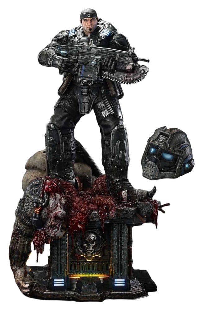 Prime 1 Studio Gears of War: Reloaded Real Elite Masterline Series soška 1/3 Marcus Fenix Ultimate Bonus Version 97 cm