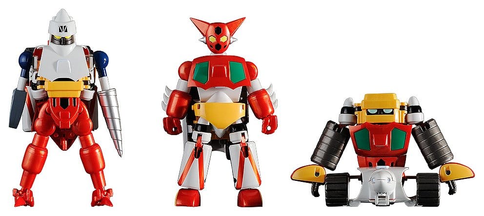 FREEing Getter Robo akční figurka 3-Pack Dynamic Change Getter Robo 12 cm