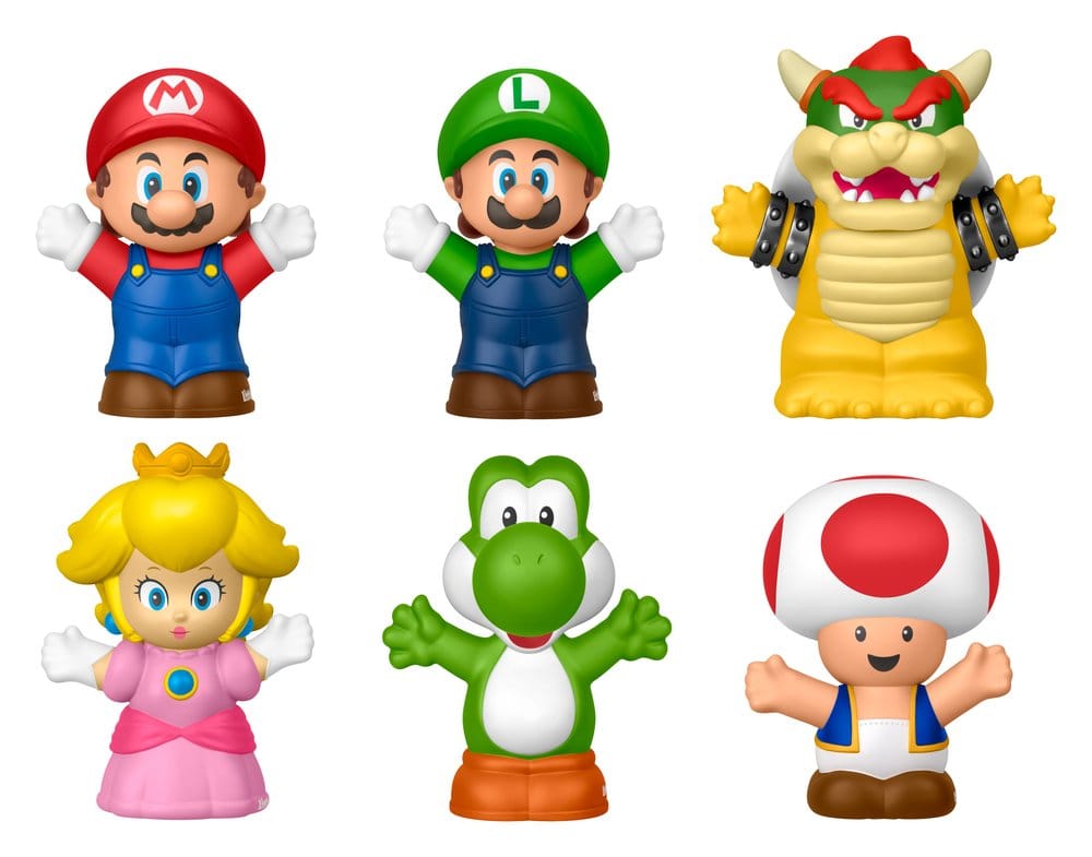 Mattel My Mario Little People Collector Mini figurky 6-Pack 7 cm