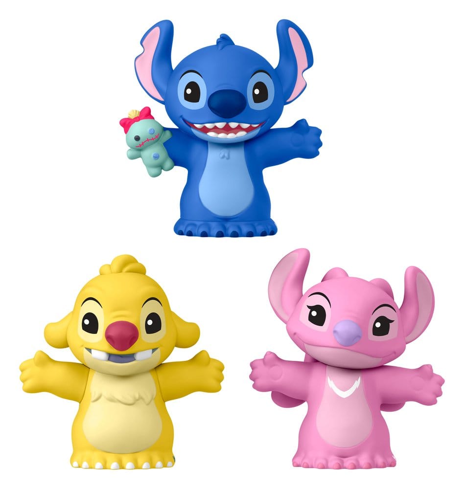 Mattel Lilo & Stitch Little People Collector Mini figurky 3-Pack Stitch & The Cousins 7 cm