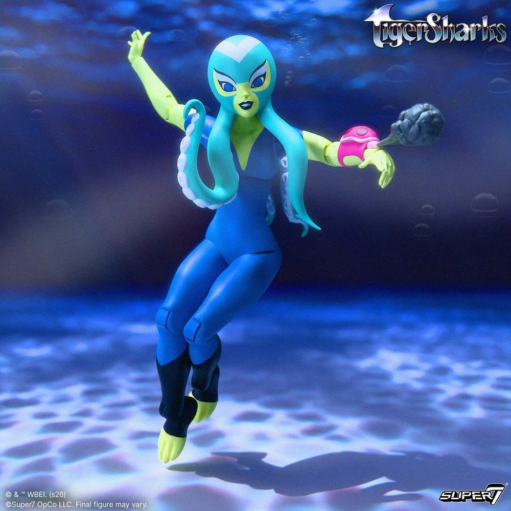 Super7 TigerSharks Ultimates Wave 01 akční figurka Octavia (Hybrid) 18 cm