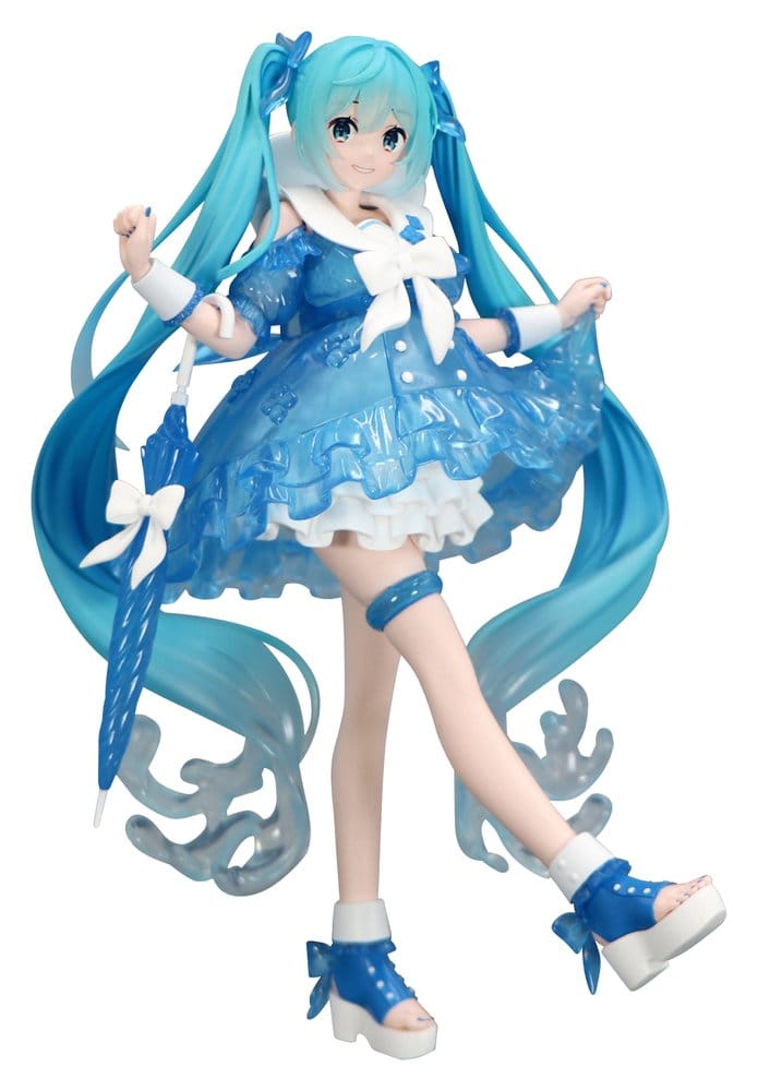 Furyu Hatsune Miku Trio-Try-iT PVC soška Miku Rainy Dance 19 cm