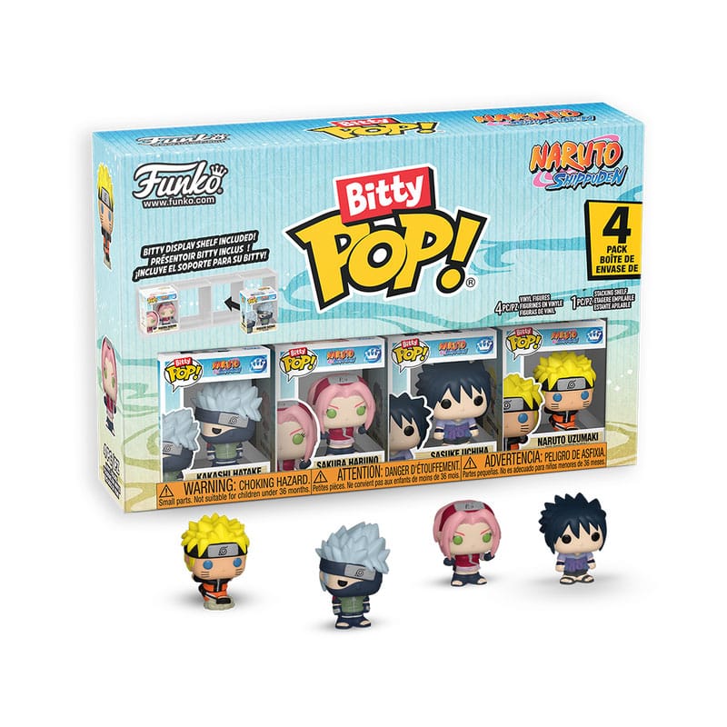 Funko Naruto Shippuden Bitty POP! vinylové figurky 4-Pack Team 7 w/CH 2,5 cm