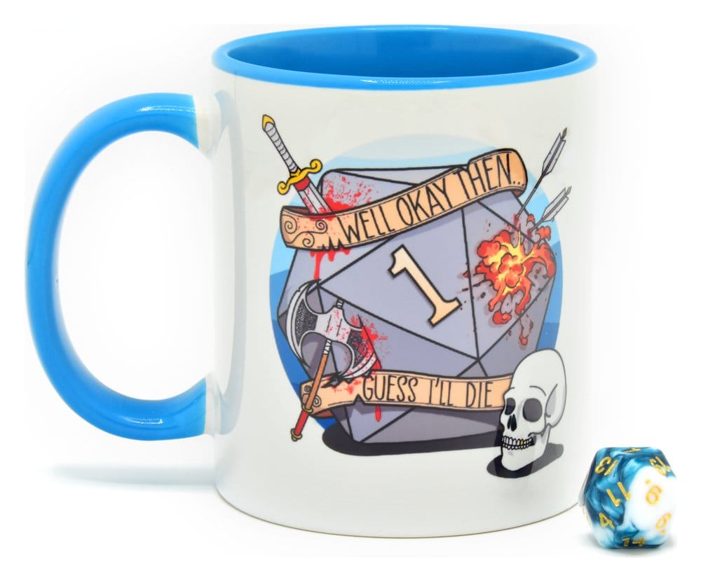 Glassstaff Gift Set hrnek & Dice D20 Guess I'll Die