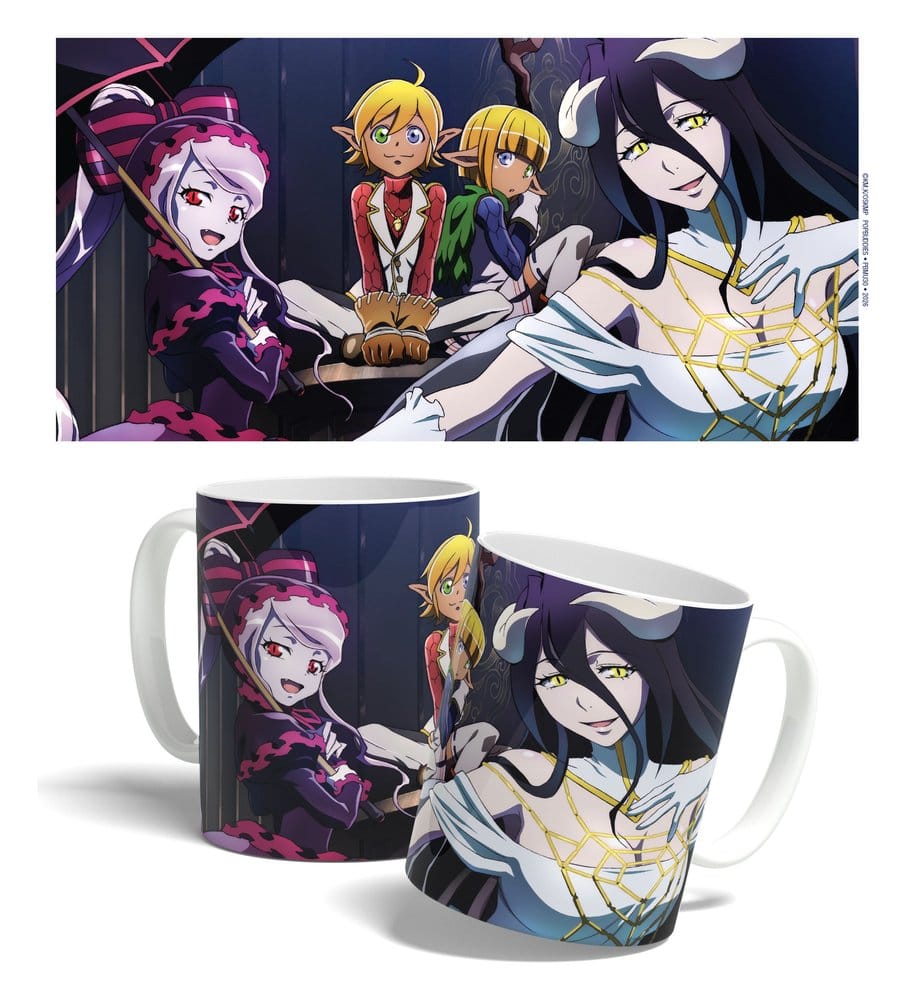 Popbuddies Overlord hrnek Albedo, Aura, Mare & Shalltear 325 ml