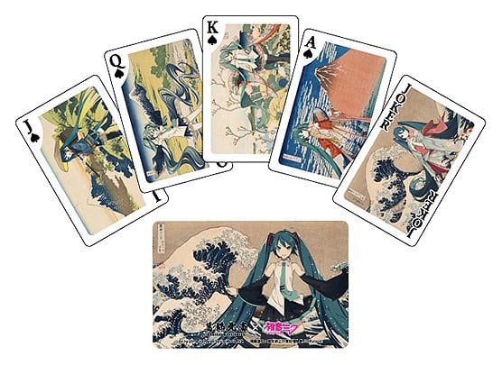 Presence CO., LTD. Katsushika Hokusai x Hatsune Miku hrací karty
