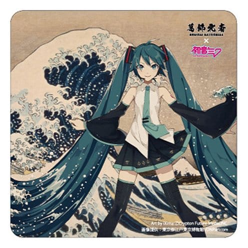 Presence CO., LTD. Katsushika Hokusai x Hatsune Miku Car Magnet Thirty-six Views of Mount Fuji/The Great Wave off Kanagawa