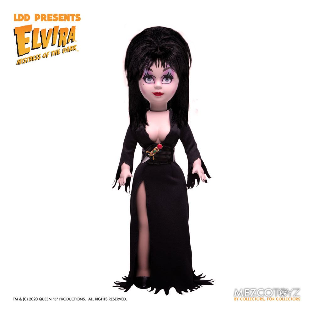 Mezco Toys Elvira Mistress of the Dark Living Dead Dolls panenka Elvira 25 cm