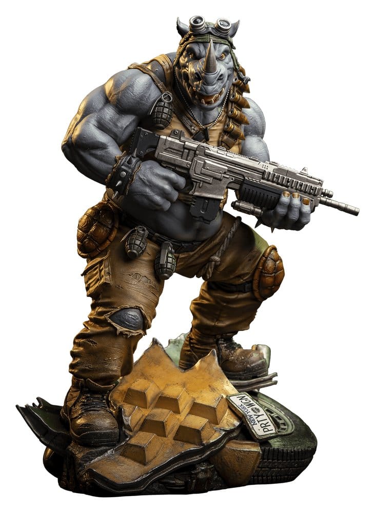 Premium Collectibles Studio Teenage Mutant Ninja Turtles Legends soška 1/3 Rocksteady 69 cm