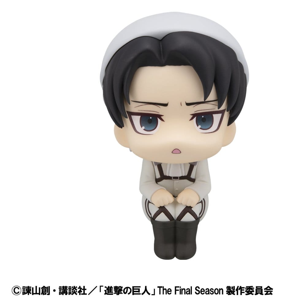 Megahouse Attack on Titan Look Up PVC soška Levi Cleaning up Ver. 11 cm