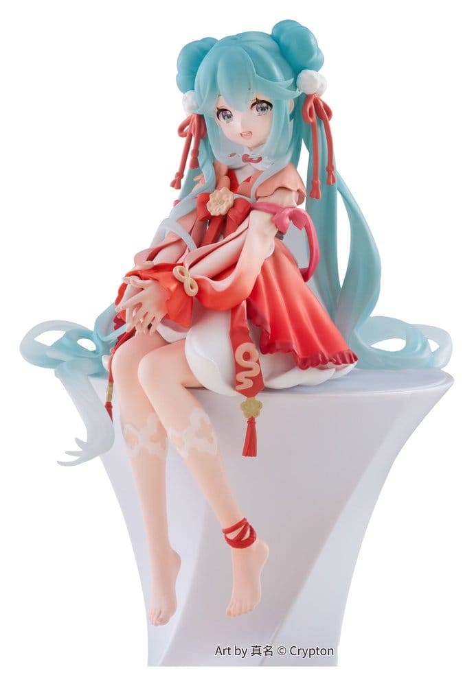 Furyu Hatsune Miku Noodle Stopper PVC soška 2026 Chinese New Year Ver. 14 cm