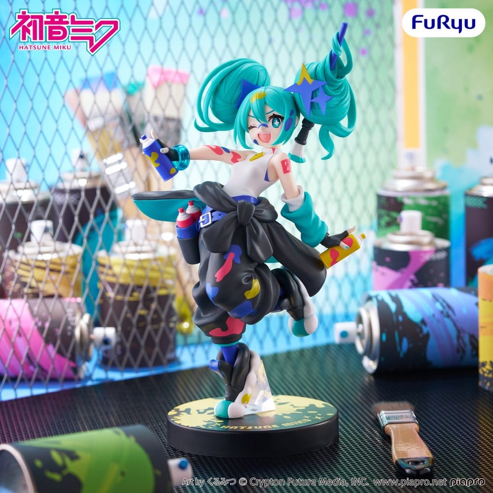 Furyu Hatsune Miku Muchute PVC soška Paint Girl Another Color Ver. 23 cm