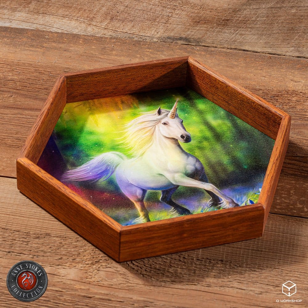 Q Workshop Anne Stokes Dice Tray Chase The Rainbow 20 cm