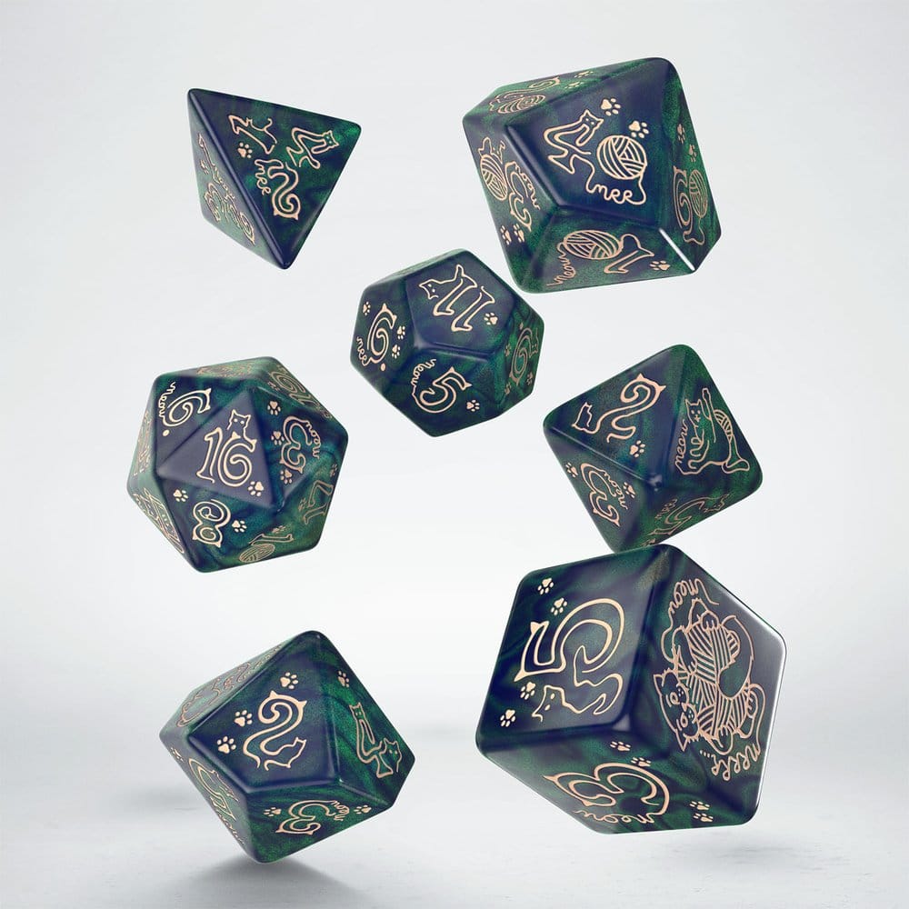 Q Workshop Jumbo Cats Jumbo Dice Set Merlin