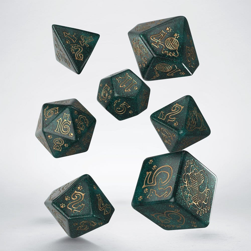 Q Workshop Jumbo Cats Jumbo Dice Set Whiskers