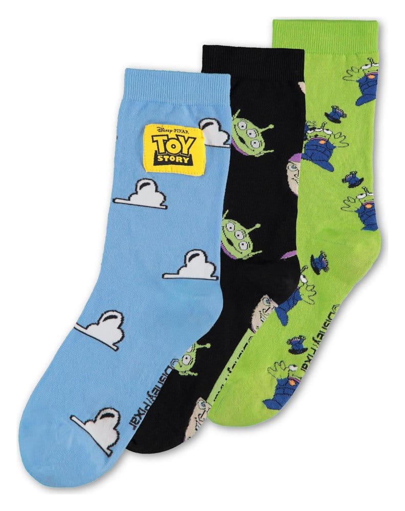 DIFUZED Toy Story 5 ponožky 3-Pack Crew 35-38