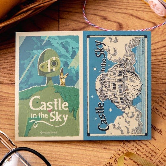 Movic Castle in the Sky Sticker Robot & Castle Laputa Retro