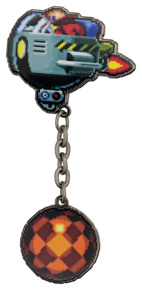 FaNaTtik Sonic - The Hedgehog Pin Badge Dr. Eggman Egg Mobile Chained