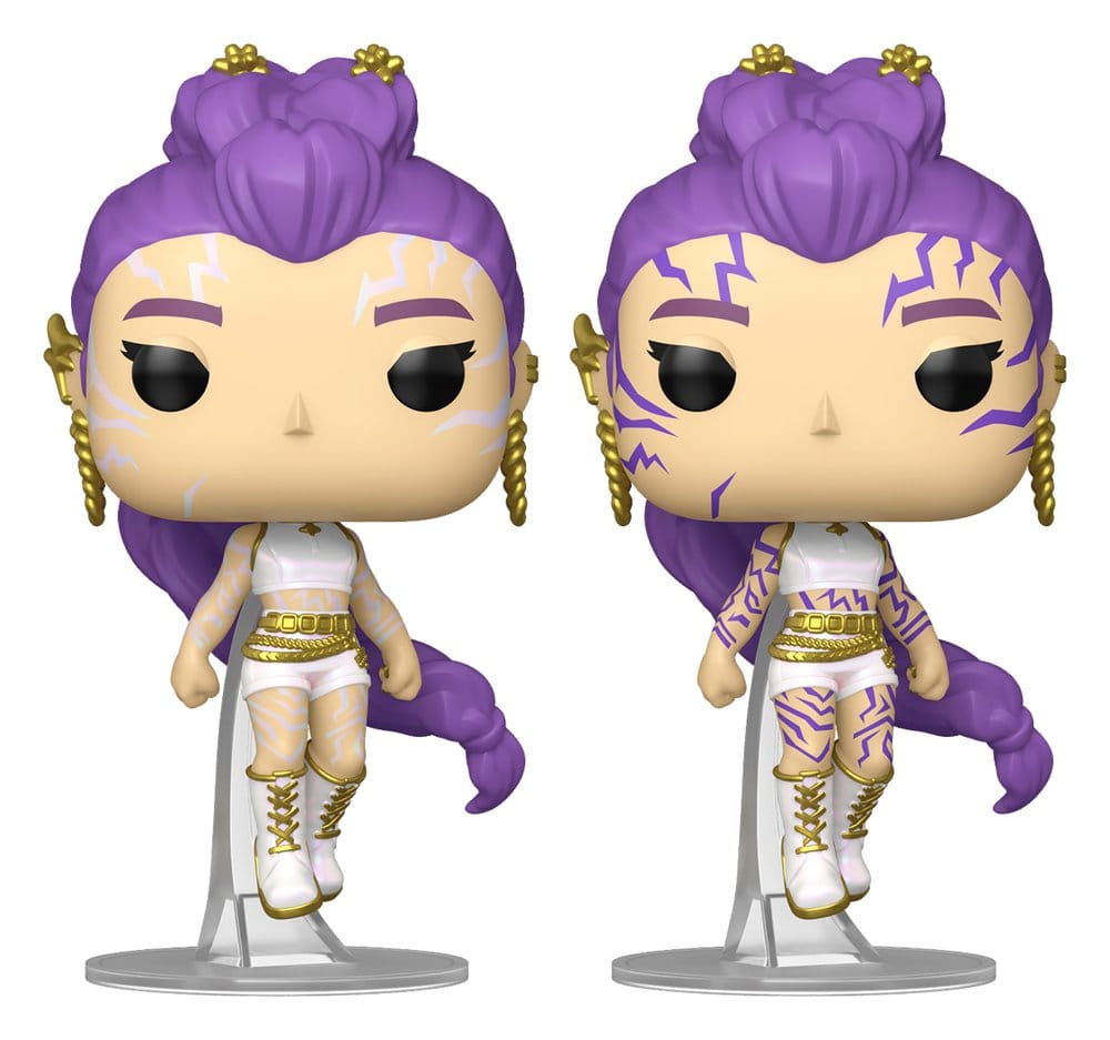 Funko KPop Demon Hunters POP! Animation Vinyl Figures Rumi with Chase (Glow) 9 cm Assortment (6)