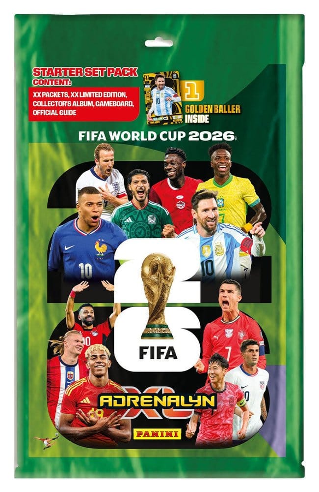 Panini FIFA World Cup 2026 Adrenalyn XL Trading Cards Starter Pack - DE (německá verze)