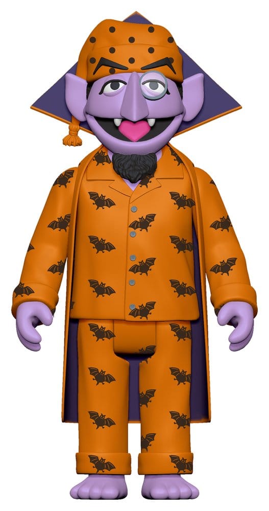 Super7 Sesame Street ReAction akční figurka Wave 06 Count Von Count (PJs) 10 cm