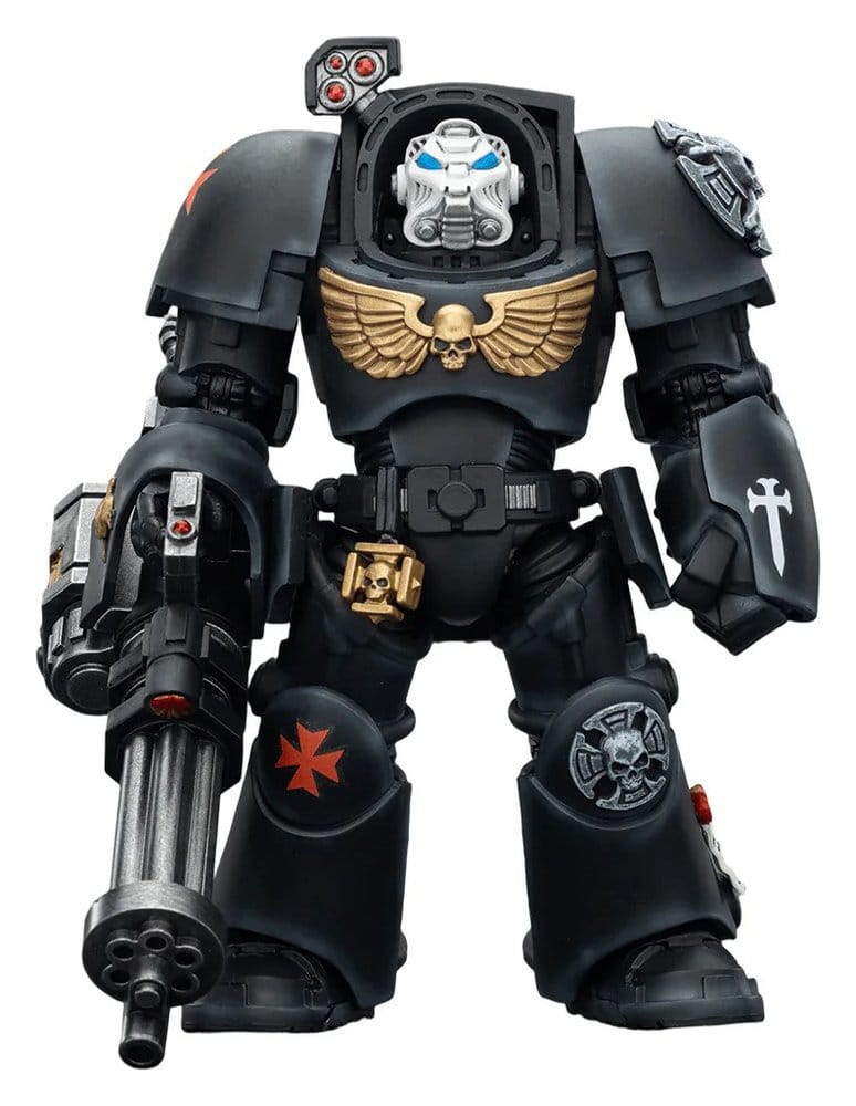 Joy Toy (CN) Warhammer 40,000 akční figurka Black Templars Terminator 3 with Power Fist and Storm Bolter 14 cm