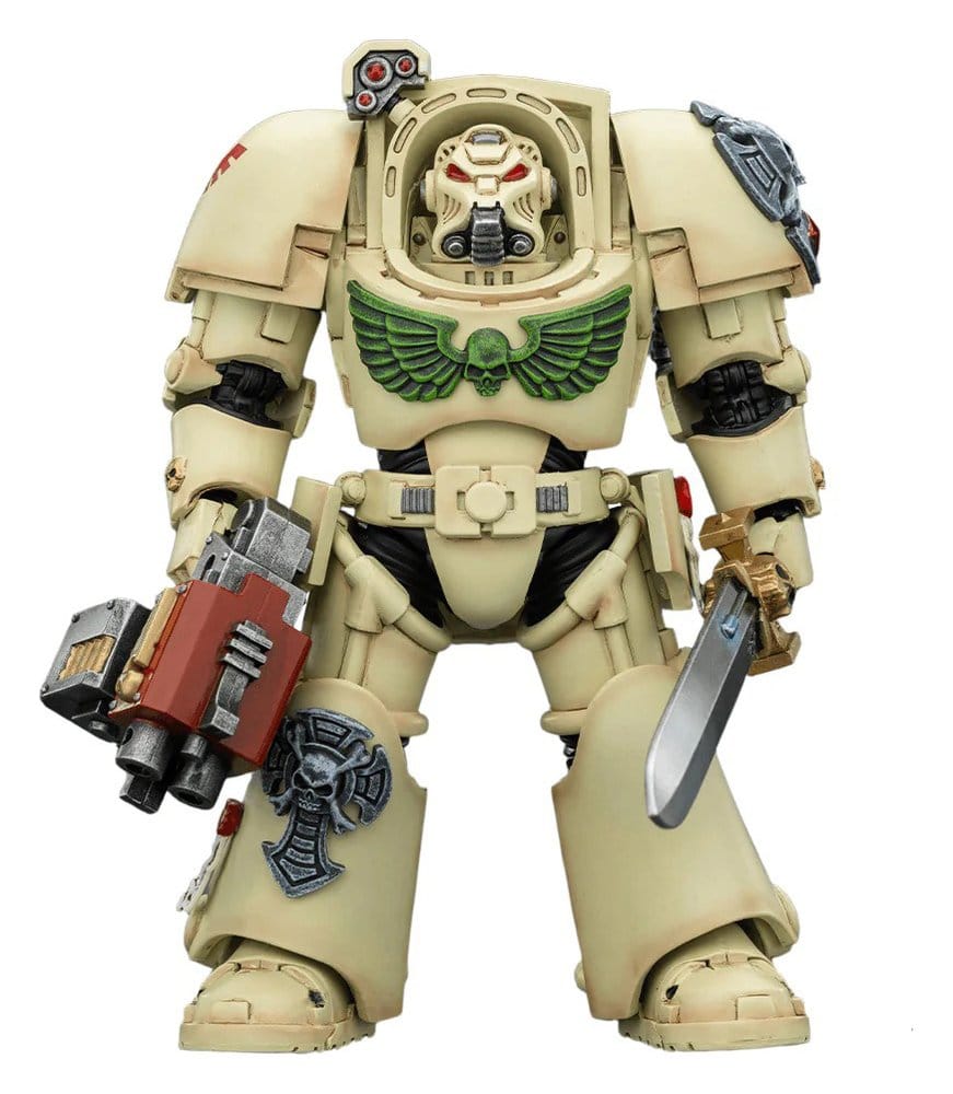 Joy Toy (CN) Warhammer 40,000 akční figurka Dark Angels Deathwing Terminator 1 with Power Sword and Storm Bolter 14 cm