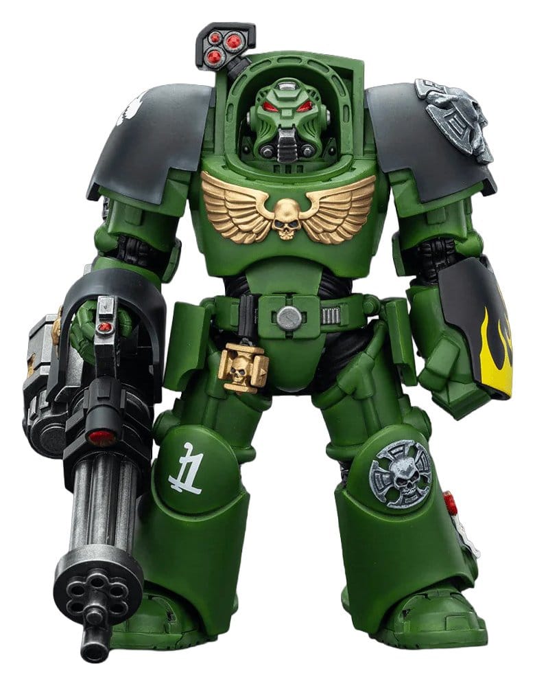 Joy Toy (CN) Warhammer 40,000 akční figurka Salamanders Terminator 3 with Power Fist and Assault Cannon 14 cm