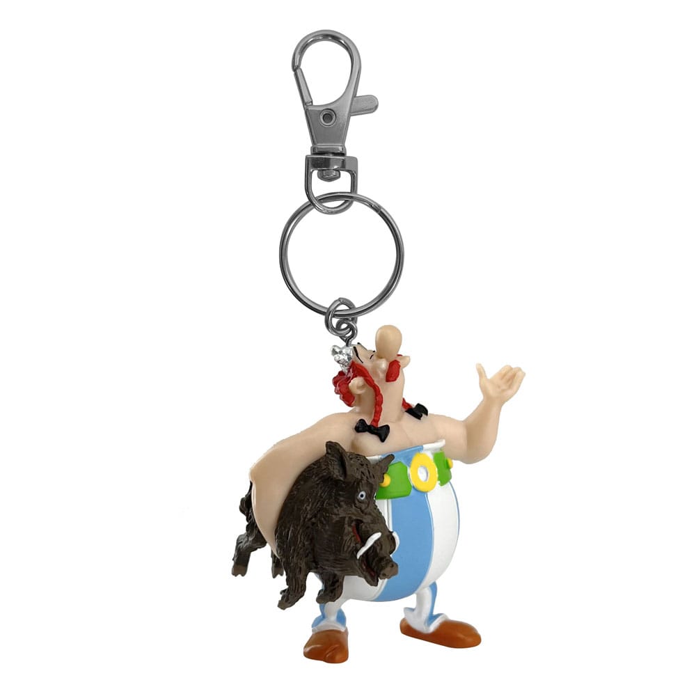 Plastoy Asterix Keychain Obelix Carrying a Boar 14 cm