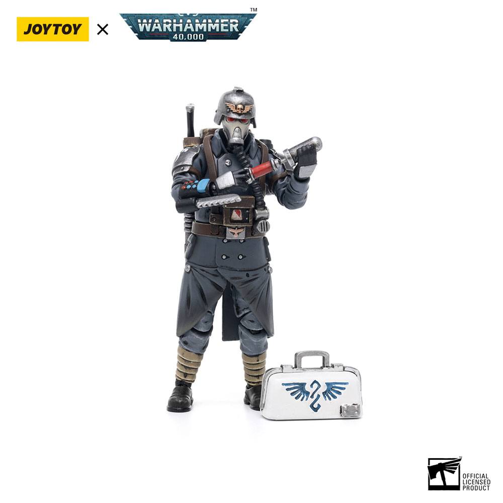 Joy Toy (CN) Warhammer 40k akční figurka 1/18 Death Korps of Krieg Veteran Squad Guardsman Medic 10 cm