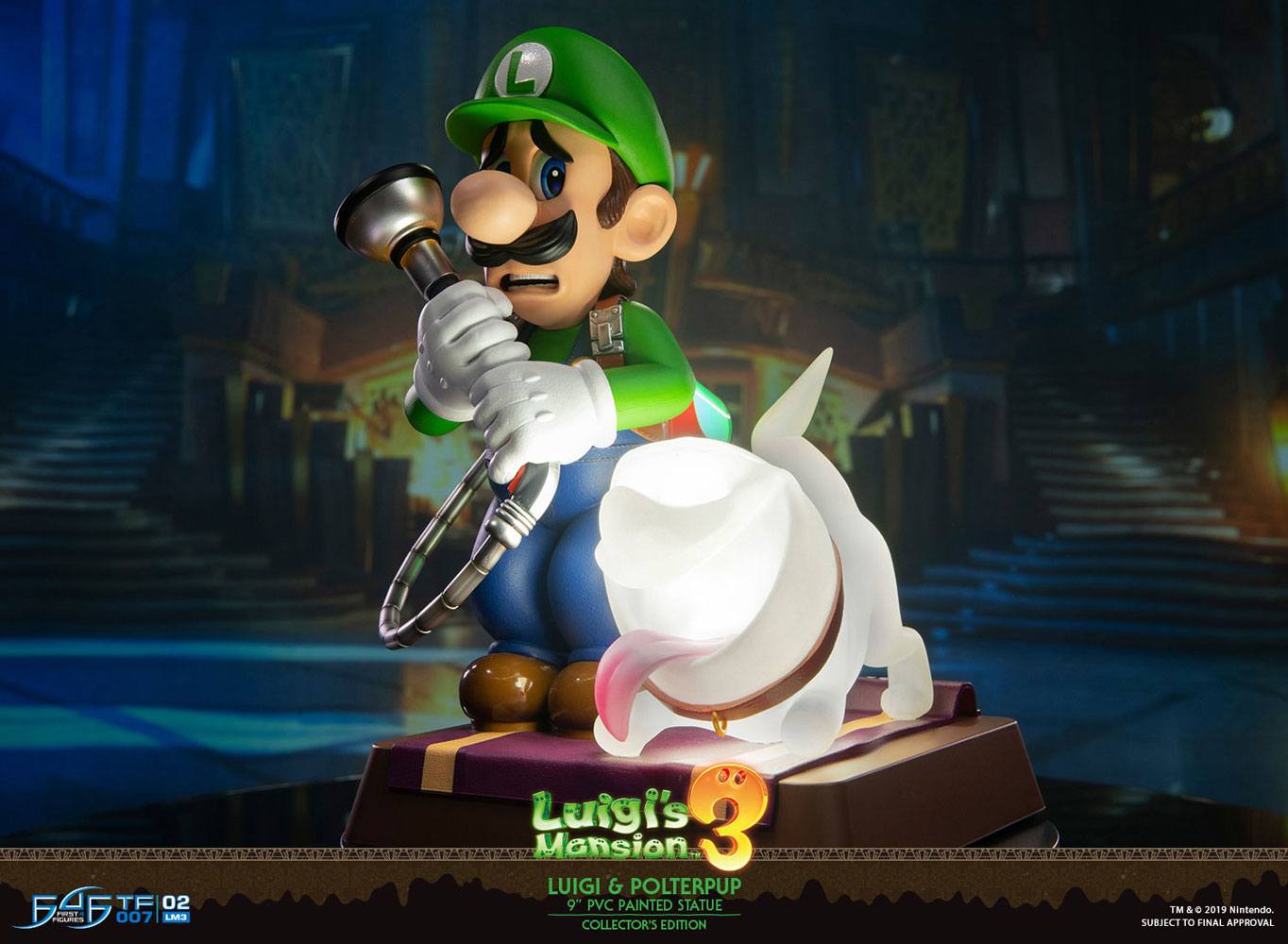 First 4 Figures Luigi's Mansion 3 PVC soška Luigi & Polterpup Collector's Edition 23 cm