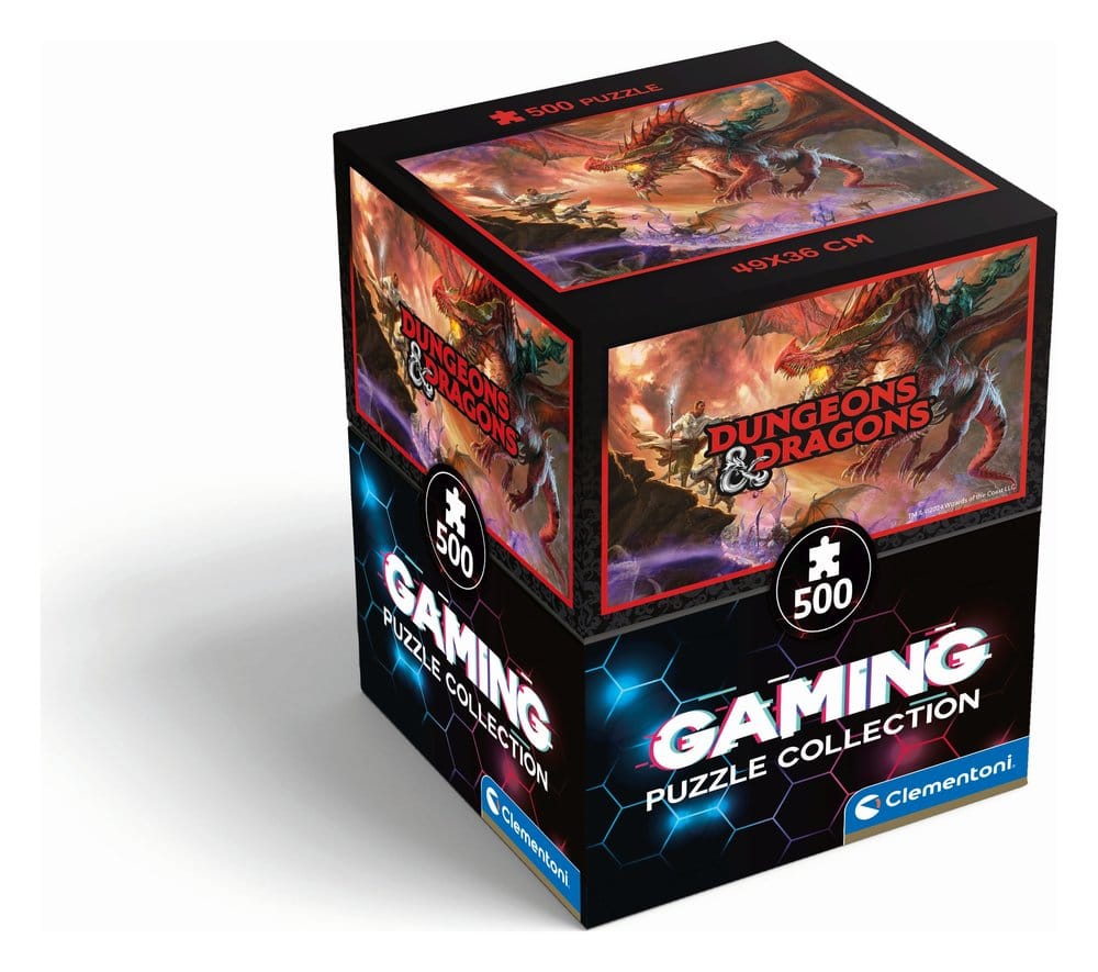 Clementoni Dungeons & Dragons Gaming Puzzle Collection Jigsaw Puzzle Dragon Attack (500 dílků)