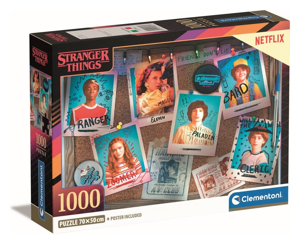 Clementoni Stranger Things Jigsaw Puzzle Pictures (1000 dílků)