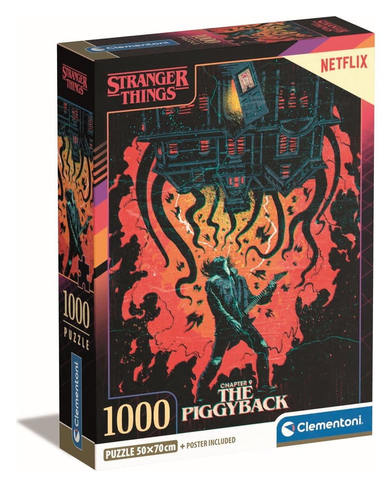 Clementoni Stranger Things Jigsaw Puzzle Chapter 9 The Piggyback (1000 dílků)