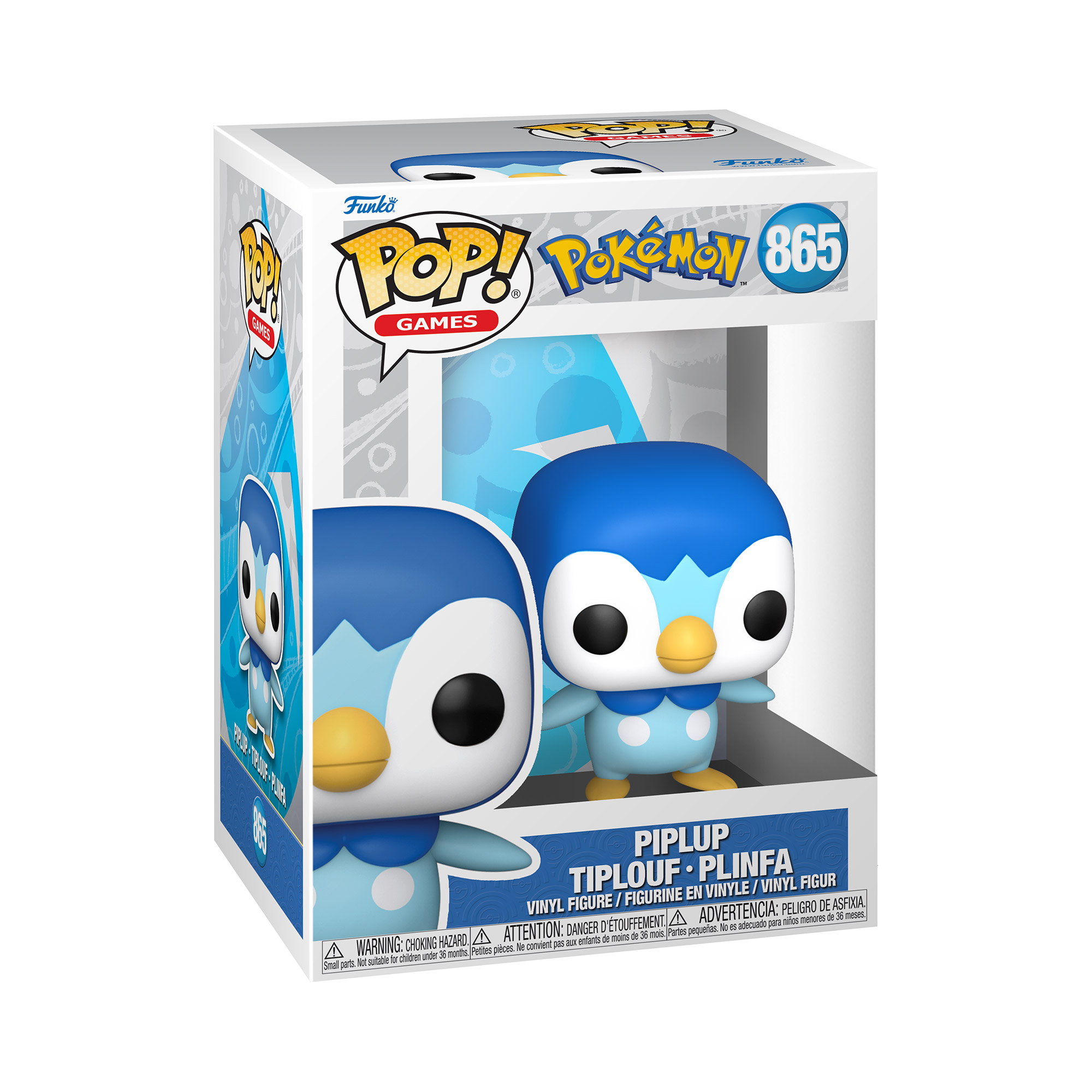 Funko Pokémon POP! Games Vinyl Figure Piplup (EMEA) 9 cm