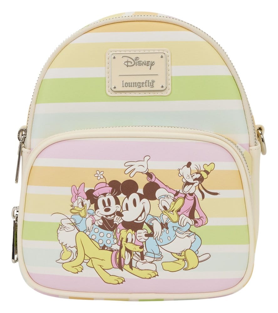 Disney by Loungefly Crossbody Taška Mickey and Friends Rainbow Stribes