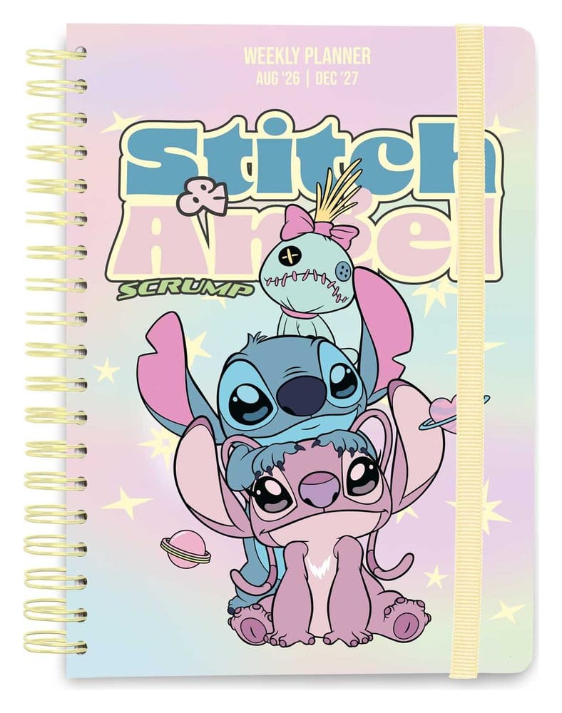 Grupo Erik Disney School Zápisník weekly planner 2026/2027 Stitch and Angel A5