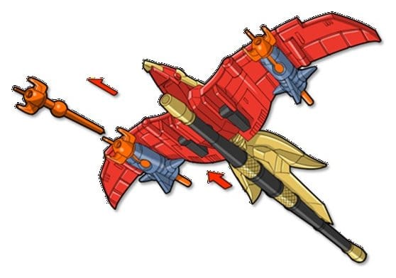 Playmates Mighty Morphin Power Rangers Thunderzord Akční figurka Firebird